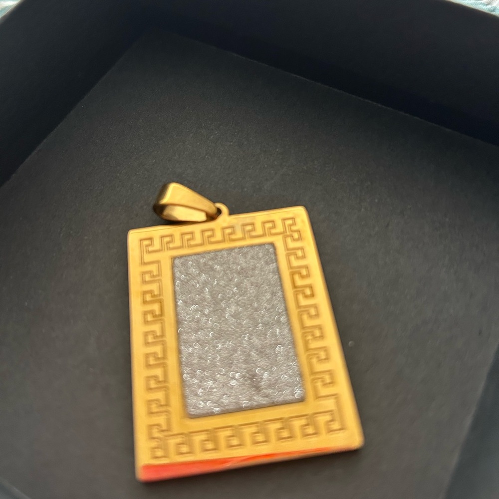 Elegant Gold and Silver Greek Pendant